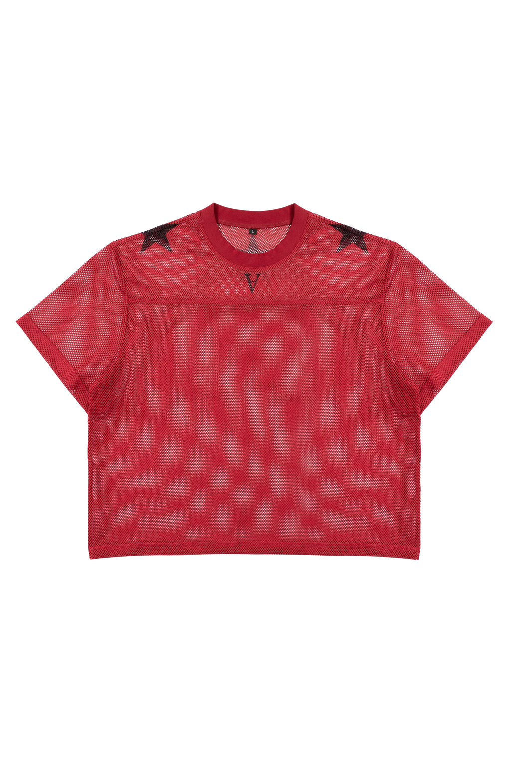 :RED MESH JERSEY: