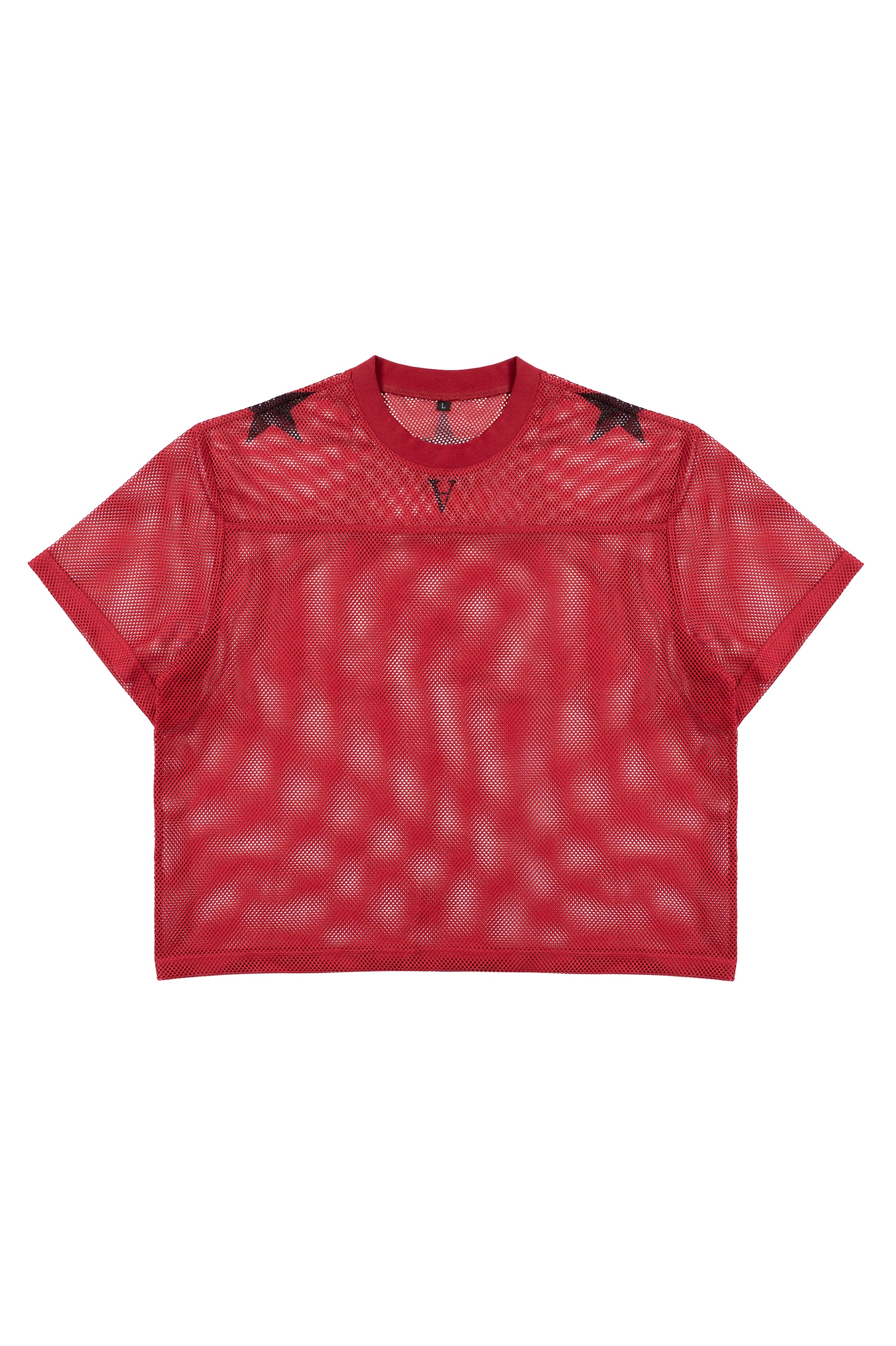 :RED MESH JERSEY: